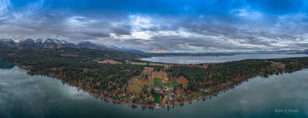 Fall colors 2024 on Finley Point, Flathead Lake MT